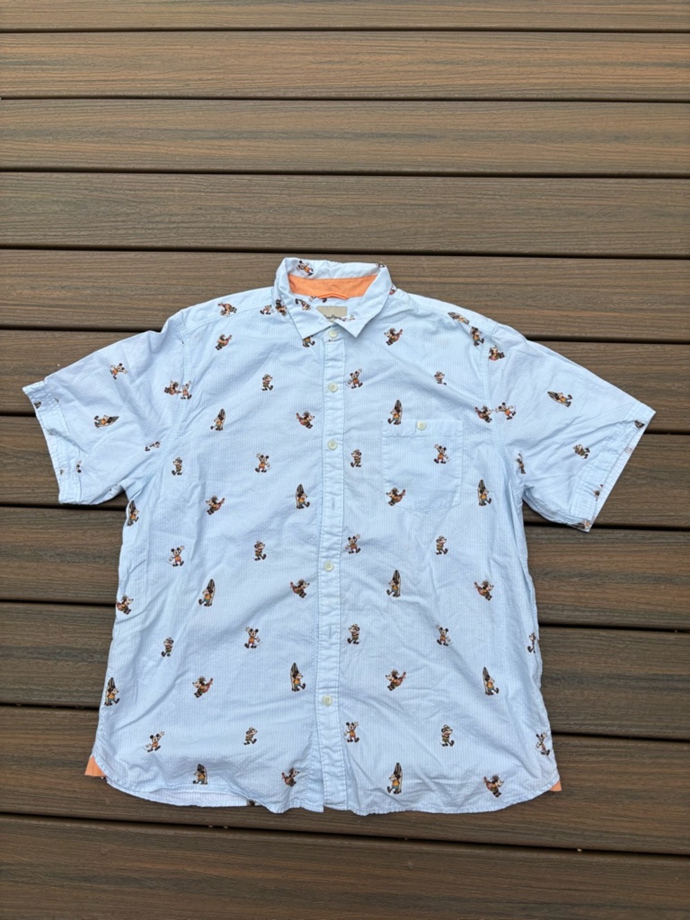 Tommy Bahama Shirt Mens XL Mickey Mouse All Over Print Button Front Disney Park